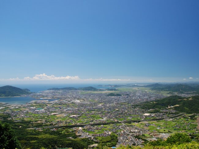 大平山山頂公園からの景色